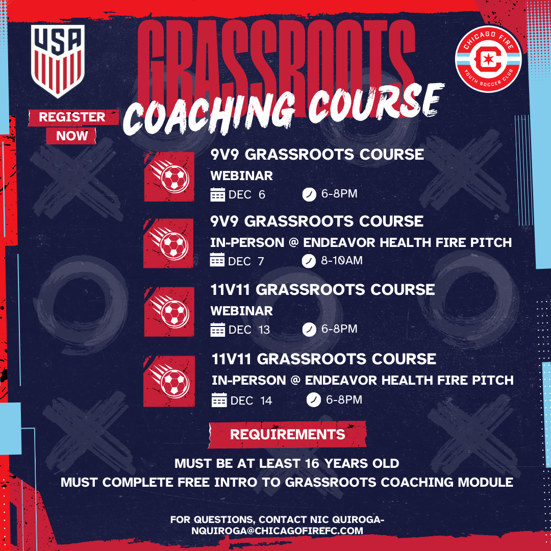 Grassroots Coaching Course - Chicago Fire Youth Soccer Club