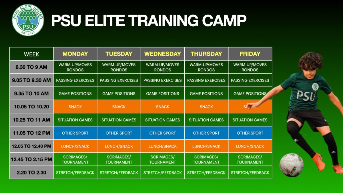 Training Camp Schedule